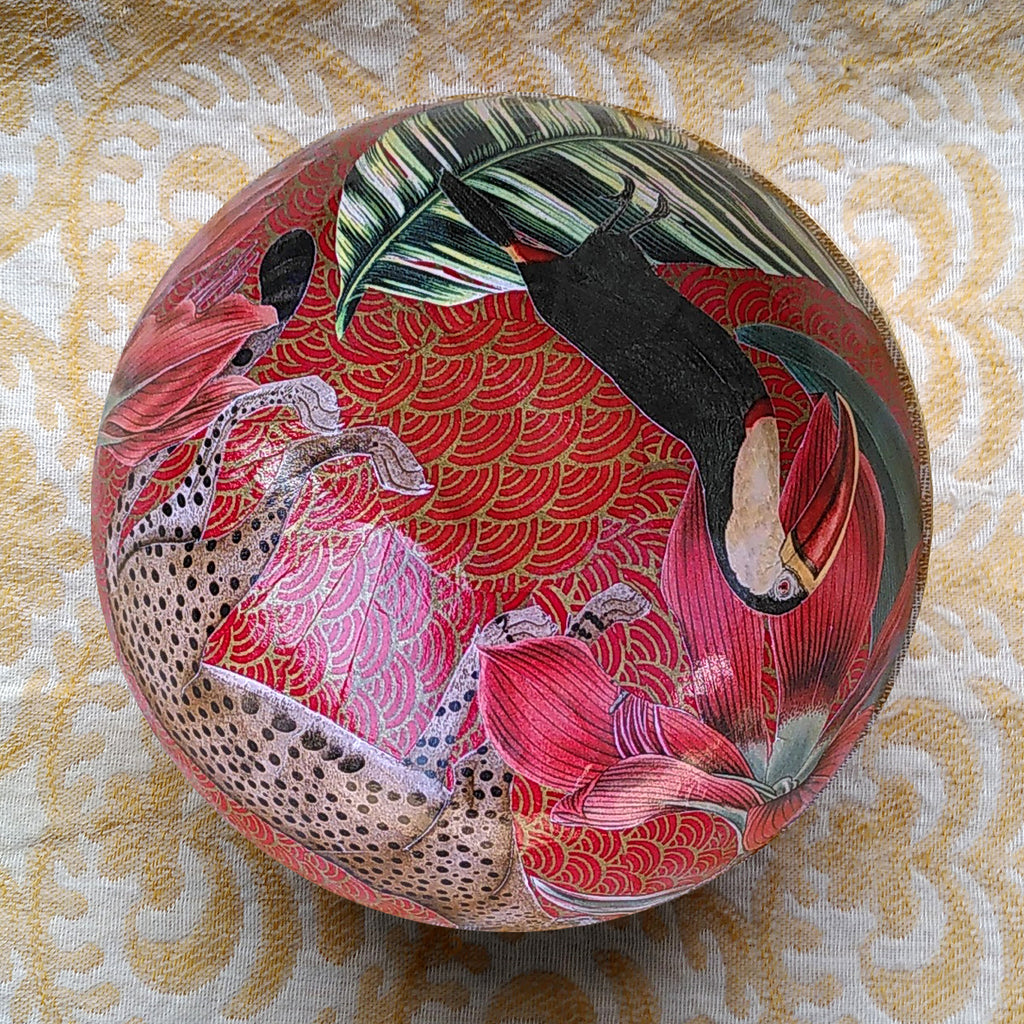 Decoupage Bowl: Leopard - Alex Stewart Carter