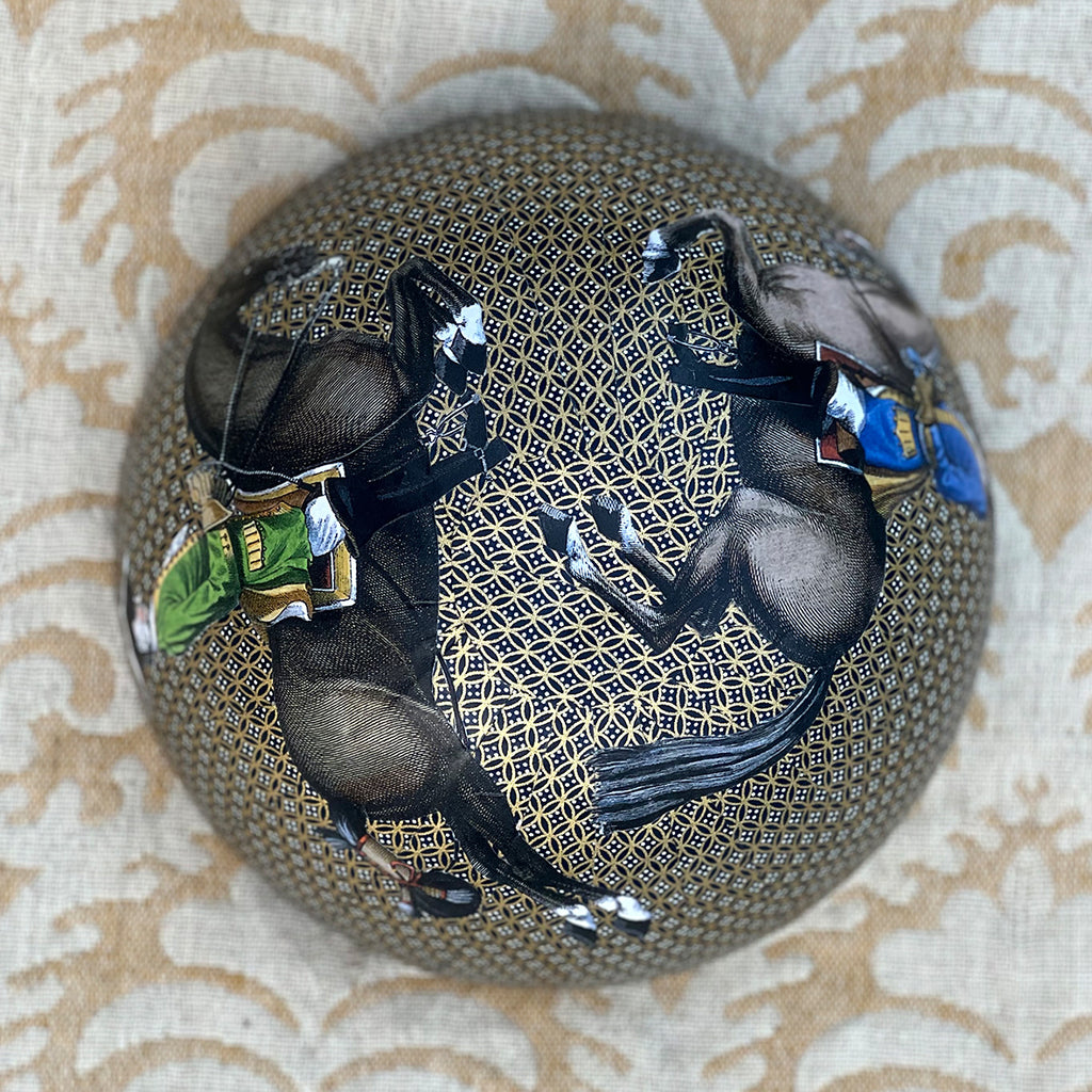 Decoupage Bowl: Horses and Riders - Alex Stewart Carter