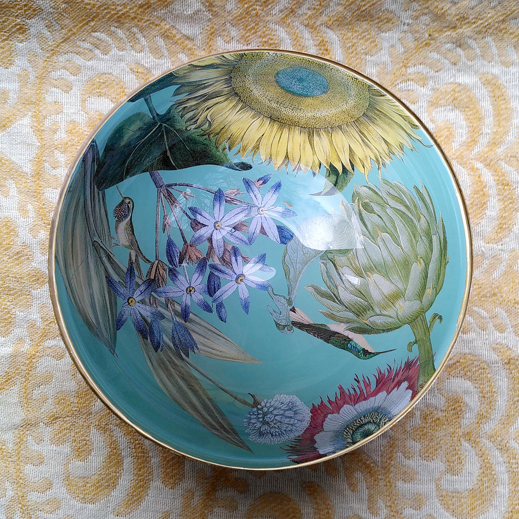 Decoupage Bowl: Sunflower - Alex Stewart Carter