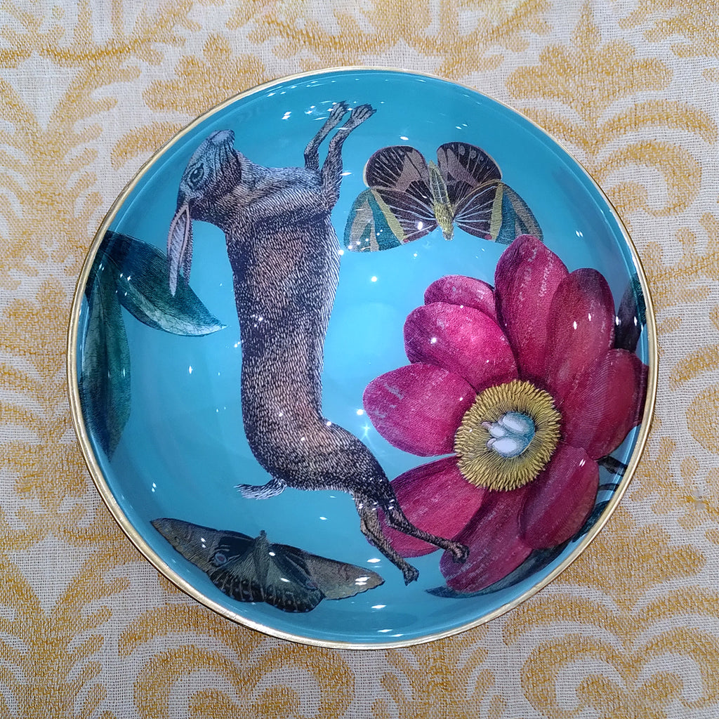 Decoupage Bowl: Hares - Alex Stewart Carter