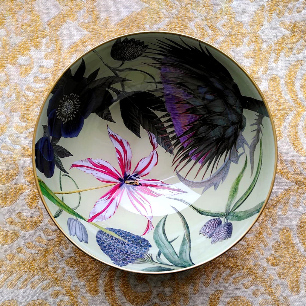 Decoupage Bowl: Mixed Flowers - Alex Stewart Carter