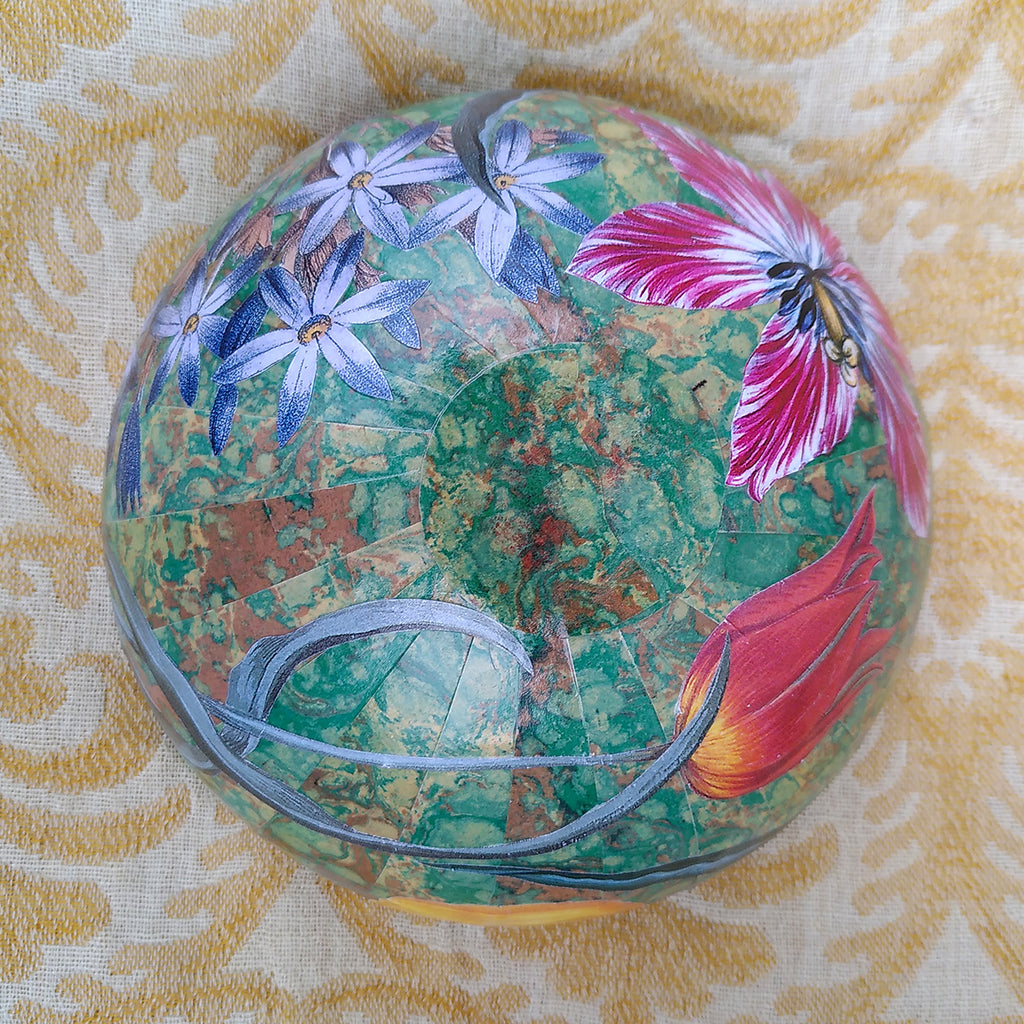 Decoupage Bowl: Mixed Flowers - Alex Stewart Carter