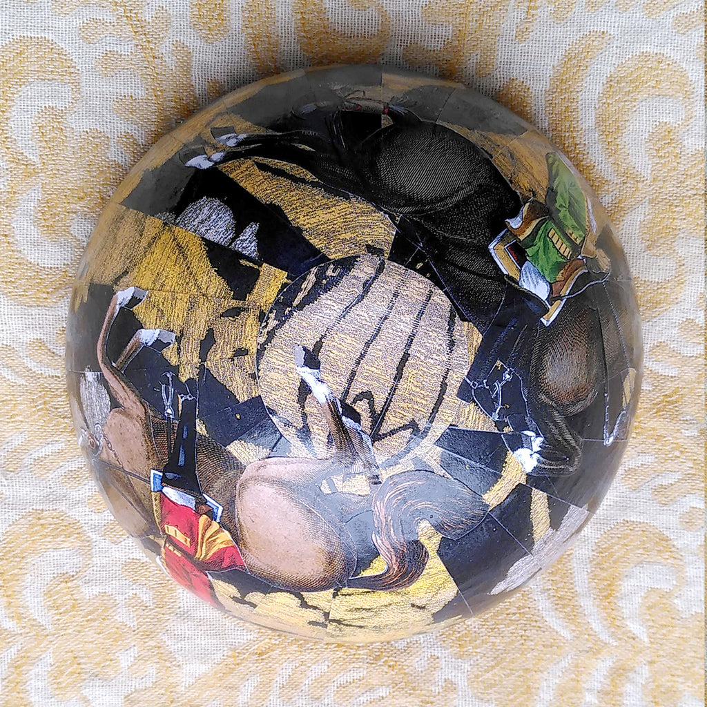 Decoupage Bowl: Horses and Riders - Alex Stewart Carter