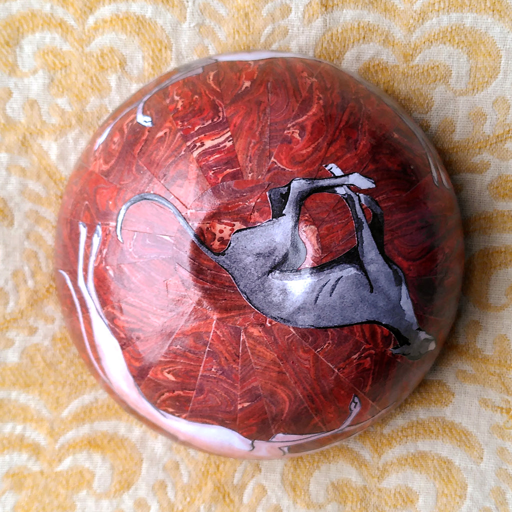 Decoupage Bowl: Longdogs - Alex Stewart Carter