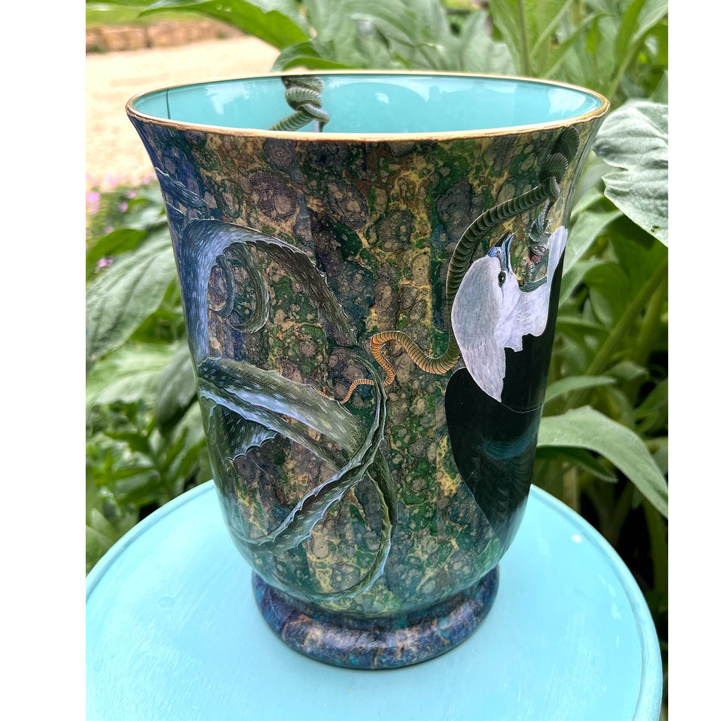 Decoupage Vase: Kite and Aloe Vera - Alex Stewart Carter