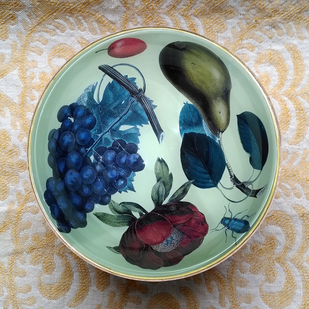 Decoupage Bowl: Fruit and Flowers - Alex Stewart Carter