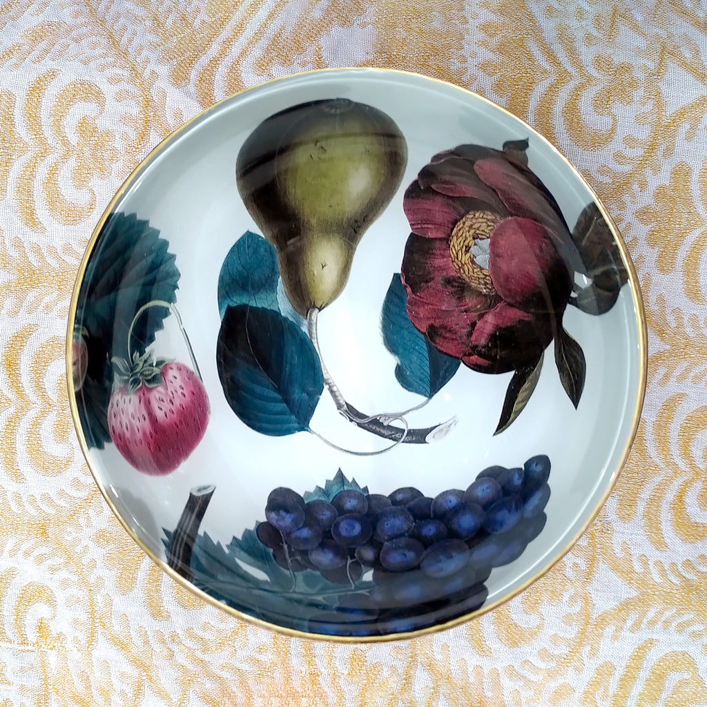 Decoupage Bowl: Fruit and Flowers - Alex Stewart Carter