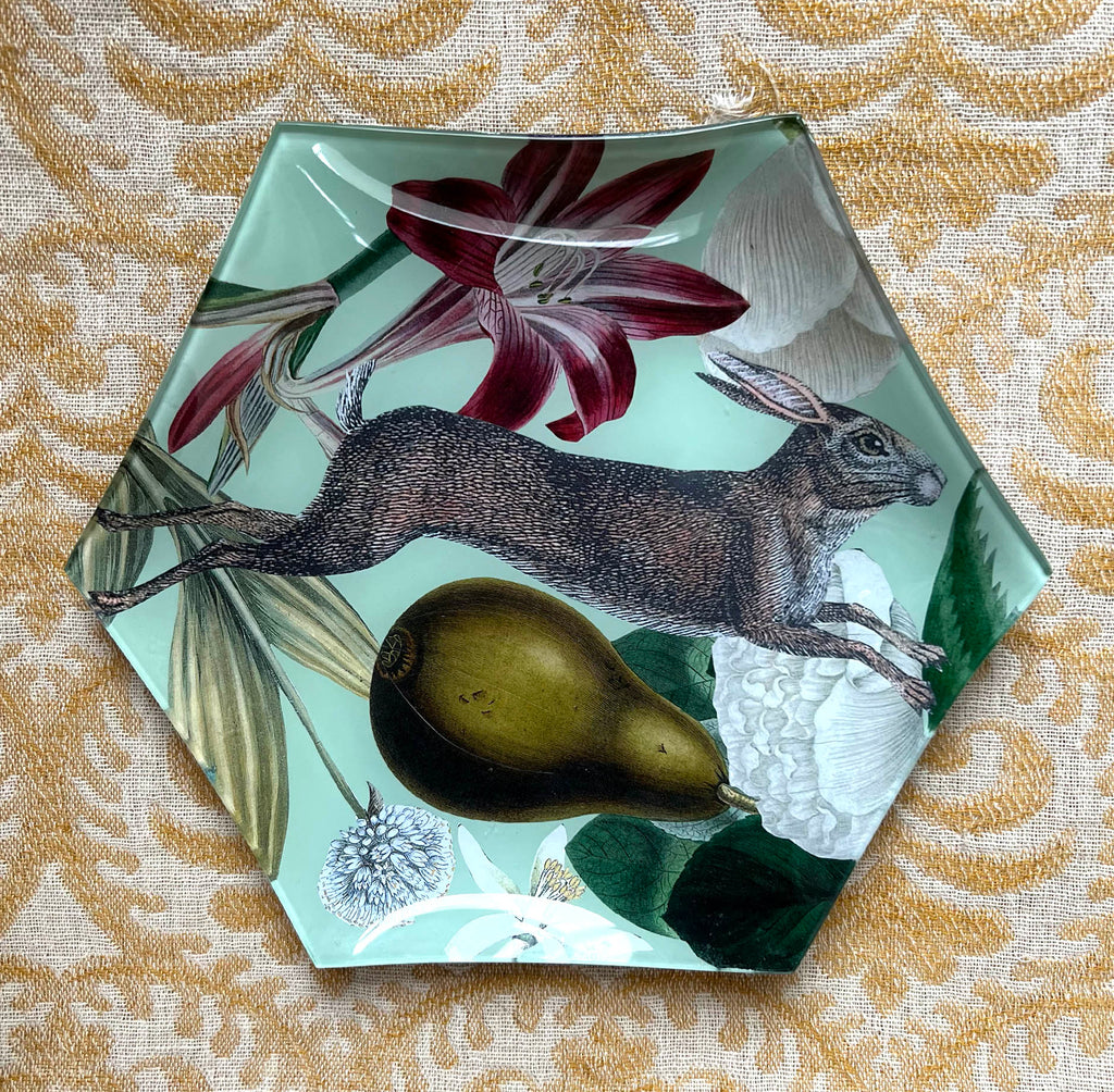 Hexagonal Platter: Hare - Alex Stewart Carter