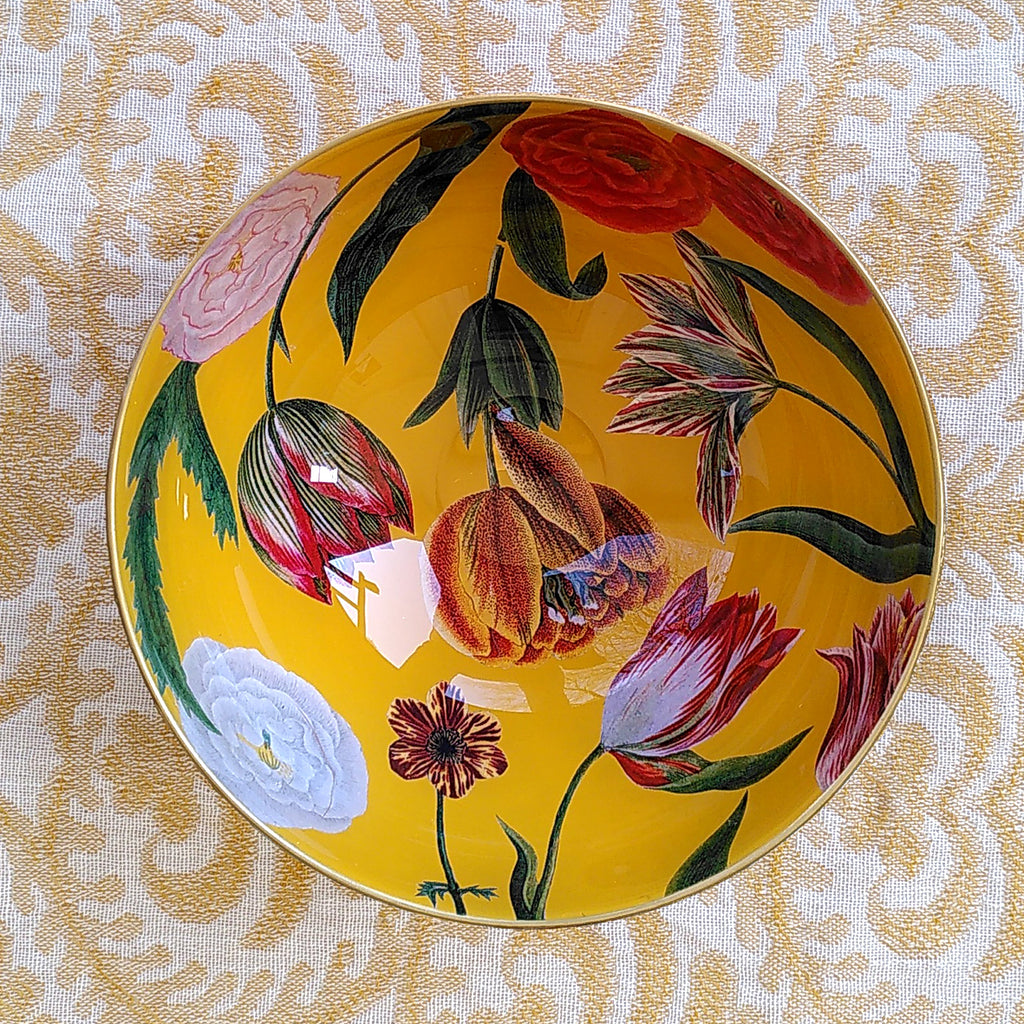 Decoupage Bowl: Mixed Flowers - Alex Stewart Carter