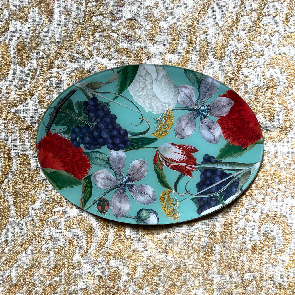 Oval Platter: Flowers - Alex Stewart Carter