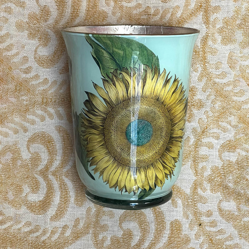 Decoupage Candle: Sunflowers - Alex Stewart Carter