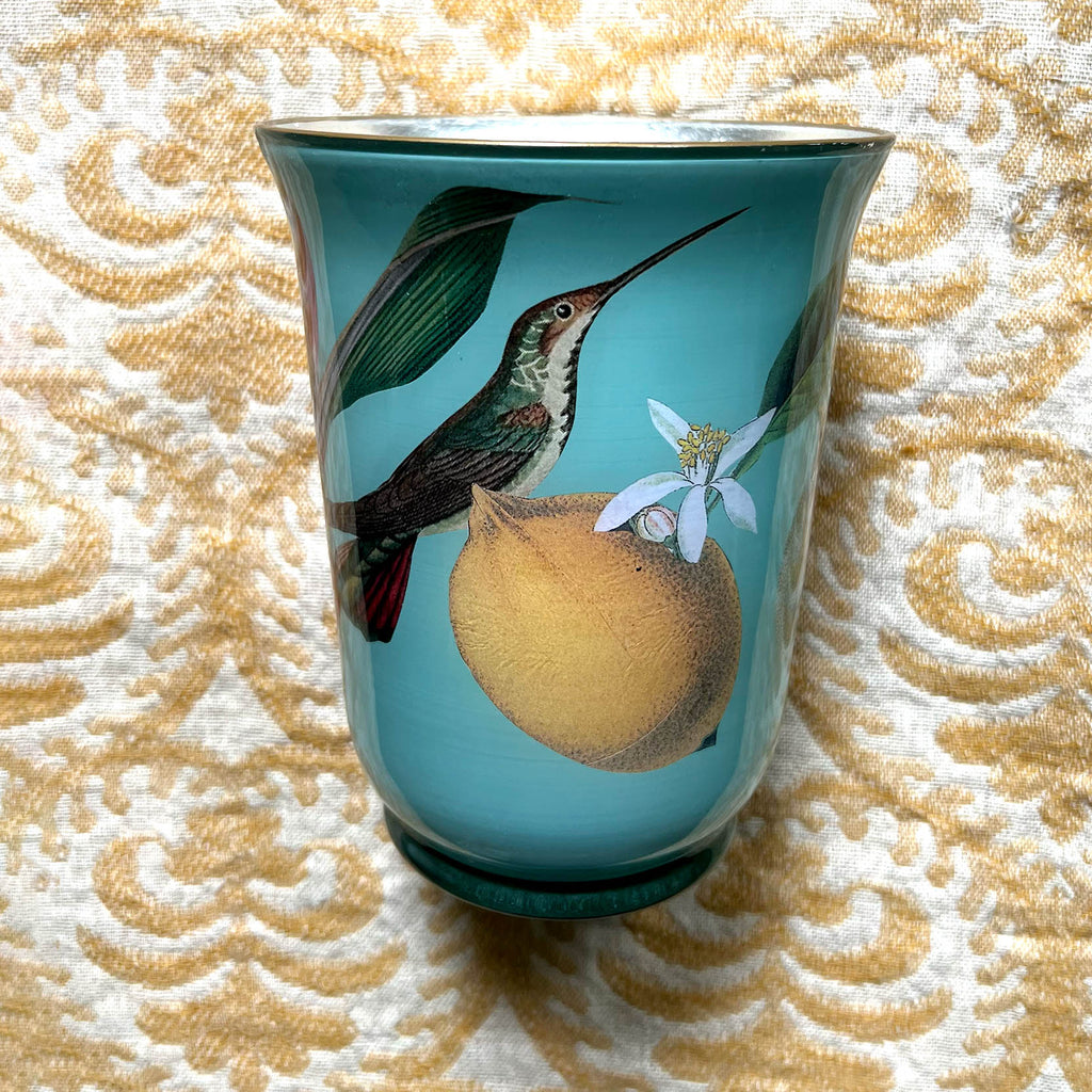 Decoupage Candle: Hummingbirds - Alex Stewart Carter